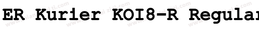 ER Kurier KOI8-R Regular字体转换